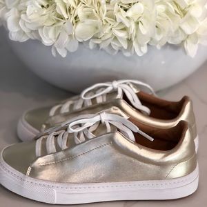 Zara gold sneakers